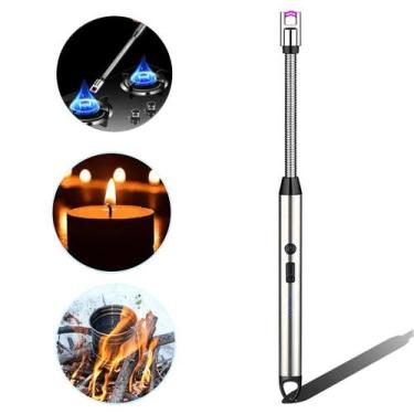 Imagem de Isqueiros Acendedores Eletrônico Flexível com USB Recarregável Rotação