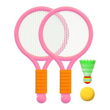 Imagem de UGPLM Conjunto de Raquetes de Badminton Infantil para Diversão Ao Ar Livre, Rosa