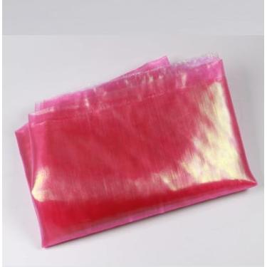 Imagem de YJIUYUANQ Pano de lula de cristal DIY, fabria de pele de camarão faça você mesmo, materiais de pesca com mosca, materiais de amarração de mosca, cristal piscante, holográfico, lula, gabarito,