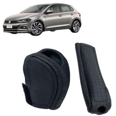 Imagem de Kit Capas Couro Câmbio Automático E Reparo Freio De Mão Polo 2023 Á 20