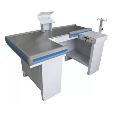 Imagem de Check-out Caixa Supermercado Kit Para Automação Gaveta 1,80 Cor Branco