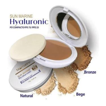 Imagem de Biomarine Pó Compacto Ácido Hialurônico Hyaluronic FPS 75 Bronze