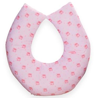 Imagem de Almofada Amamentação para Bebê Menina Sublimado - Carinha de Anjo, Rea