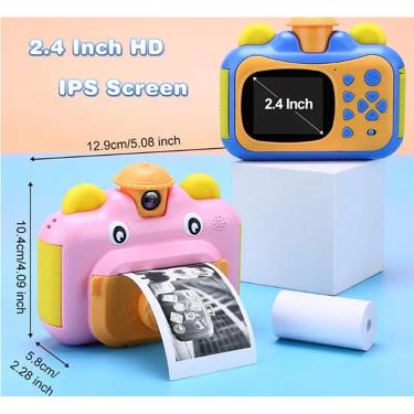 Imagem de Instant Print Camera for Children, Câmera fotográfica digital, Kids Gift, Girls Toys