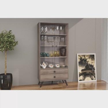 Imagem de Cristaleira 2 Portas 2 Gavetas 70cm