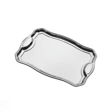Imagem de Bandeja Retangular Classic Tramontina Em Aço Inox Com Alças 35x24cm Tramontina