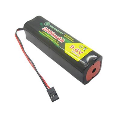 Imagem de QBLPOWER 9.6v 2000mAh NiMH Battery Pack with Hitec Connector Square Futaba NT8S600B Transmiter for RC Cars Airplanes Heli Sailplanes