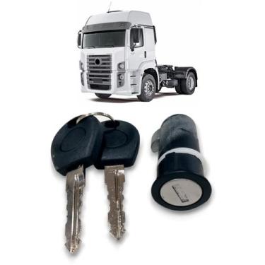 Imagem de Cilindro Da Trava Da Cabine Com Chaves Caminhão VW - METALSYSTEM