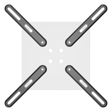 Imagem de Kit adaptador de montagem VESA para telas de TV LCD LED de 32 a 55 polegadas, kit de placa de conversão de suporte de parede de TV para VESA até 400 x 400 mm