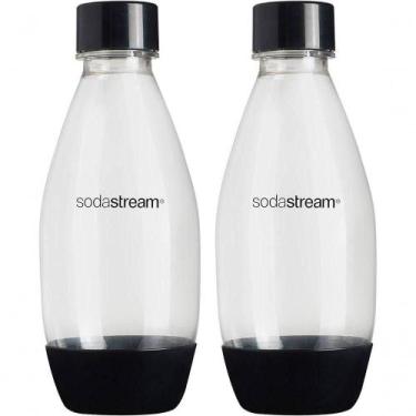 Imagem de Conjunto De 2 Garrafas Plásticas 500ml Sodastream Preta