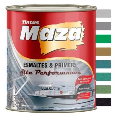 Imagem de Tinta Esmalte Martelado Maza 900ml, Verde Cana