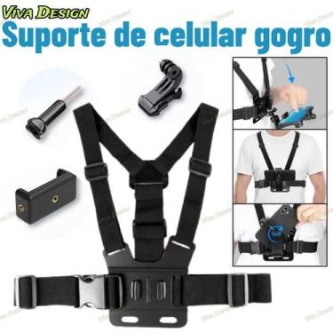 Imagem de Suporte Cinta Peitoral Com Adaptador Para Celular - oem