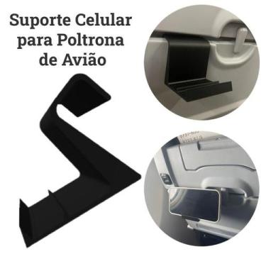 Imagem de Suporte De Celular Para Poltrona De Avião Apoio Viagem Assistir - Supe