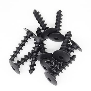 Imagem de 10 peças de parafusos de nylon para para-choque GM 25705182 parafuso de plástico com suporte central dianteiro