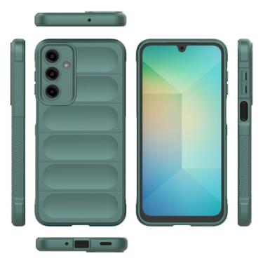 Imagem de Capa compatível com Samsung Galaxy M16 5G, capa para celular TPU macia compatível com Samsung SM-M166P/DS Galaxy F16 5G / SM-E166P/DS capa verde