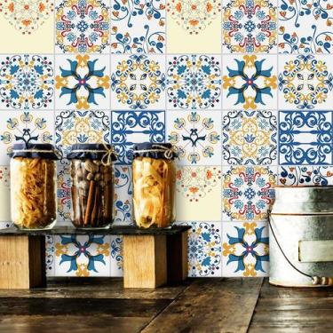 Imagem de Papel De Parede De Azulejo Hidráulico - Inove Papéis de Parede