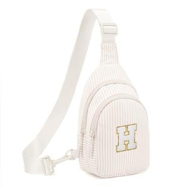 Imagem de Viverte Presentes para meninas de 8, 9, 10, 11, 12 anos, bolsas transversais, pochete para meninas adolescentes, presentes personalizados para mulheres, Bege