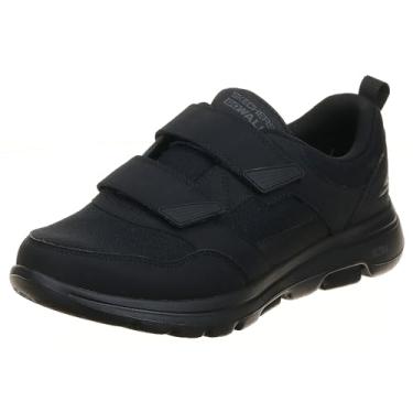 Imagem de Skechers GOwalk 5 Wistful – Tênis de caminhada atlético com velcro e espuma resfriada a ar, Preto, 11.5