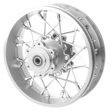 Imagem de BeaxTurbo Racing Upgrade Parts CNC Aluminum Rear Spoke Wheel for Losi Promoto MX 1/4 Silver Ring LOS46003 (Silver-Silver)