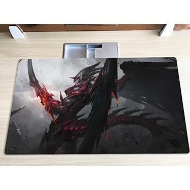 Imagem de New Mlikemat Playmat Destiny Hero Destroy Phoenix Enforcer TCG CCG Trading Card Game Mat No Zones + Free Bag (ZD039-427-K-No Zones)