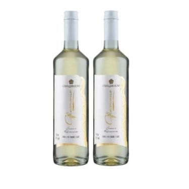 Imagem de Kit 2 Un Vinho Casa Geraldo Glamour Branco Suave 750 ml