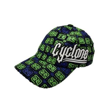 Imagem de Boné Cyclone Veludo Point Logos, Preto, Verde, U