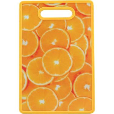 Imagem de Tábua Culinária 1X30X20Cm Plástico Amarelo