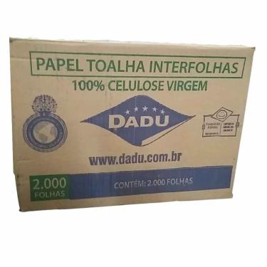 Imagem de Papel Toalha Interfolha 2 Dobras Com 2000 Folhas Dadu Light