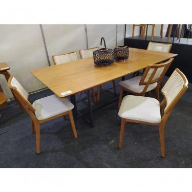 Imagem de Sala De Jantar Base Metálica 6 Cadeiras Espanha Requinte