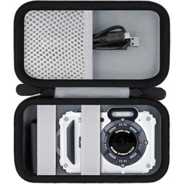 Imagem de Baval Estojo Rígido Para Câmera Digital Kodak Pixpro Wpz2, Resistente E À Prova D'Água, Compatível Com Câmeras De 16 Mp Zoom Óptico 4X, Branco