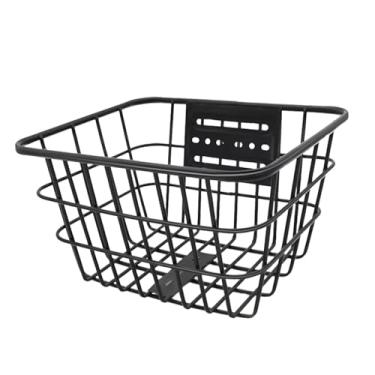 Imagem de UGPLM Cesta de bicicleta infantil, cesta de guidão, versátil, fácil de instalar, suporte de armazenamento para meninos e meninas, piqueniques, compras ao ar, Sem Tampa