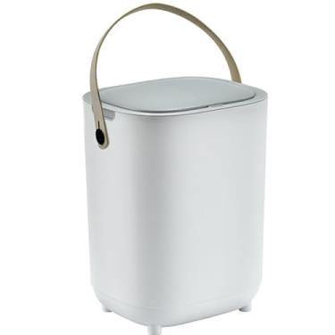 Imagem de Lixeira inteligente, lata de lixo com sensor grande e tampa para sala de estar e banheiro, lata de lixo doméstico com sensor totalmente automático, abertura automática da tampa em 0,3 segundos