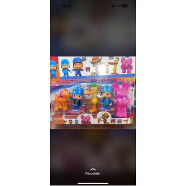 Imagem de Pocoyo cartelado 5 bonecos kit
