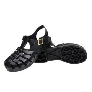 Imagem de Sandália emborrachada estilo aranha - pvc - Dona Beja, Preto, 39