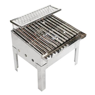 Imagem de Churrasqueira Parrilla Aço Inox Portátil Grelha Argentina