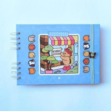 Imagem de Livro de colorir Bobbie Goods CAPA DURA 180G - Merakiartte, Azul