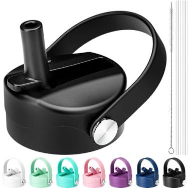 Imagem de MALAXIGOO Tampa de canudo para Hydro Flask boca larga, tampas com canudo para Hydroflask 12 16 18 20 32 boca larga de 1,134 g, tampa de canudo de substituição para Hydroflask, tampa de garrafa