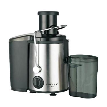 Imagem de Máquina De Suco Centrifuga Elétrica Juicer Frutas Inox 110V - Sokany