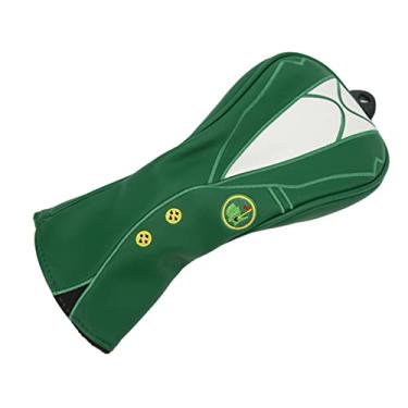 Imagem de KIMISS Kimiss Waterspert e Elegante Cabeça de Golfe de Couro PU Elegante Com Decote Elástico, Forro Espesso Macio, Placa de Matrícula de Clube Digital Rotável e Design Exclusivo de Jaqueta Verde -