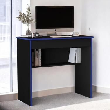 Imagem de Mesa Escritório1 Gaveta Columbus 2.0 Preto Azul