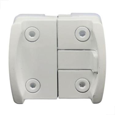 Imagem de Bate Fecha 1570Mini P/ Janela De Blindex V/v Metal - Branco - Mettallf