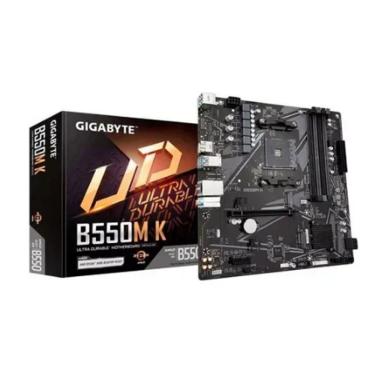 Imagem de Placa Mãe Gigabyte B550m K, Am4 4xDDR4(máx128GB)