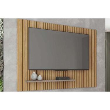 Imagem de Rack Bancada c/ Painel p/ TV até 70 Pol Aegon 180x120cm Buriti/Fendi -