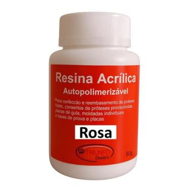 Imagem de Resina Acrílica Autopolimerizável Pó (sem veias) (80gr) - Triunfo, Ros