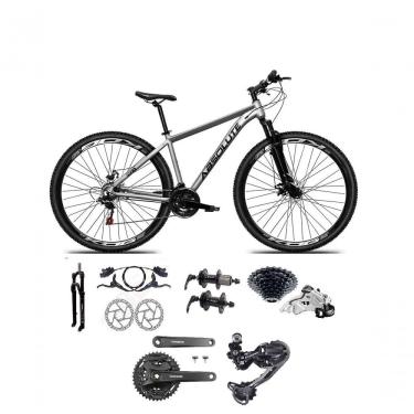 Imagem de Bicicleta Aro 29 Absolute Nero 5 Câmbios Shimano Deore E Altus 27v Freio Hidraulico Garfo C/trava -cinza Tam.13.8