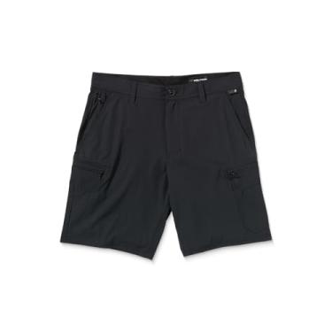 Imagem de Volcom Bermuda masculina Cashed in Cargo Hybrid 20, Preto, 34