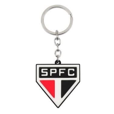 Imagem de Chaveiro 3D Escudo Time 4.5cm Borracha SPFC São Paulo FC - Mileno