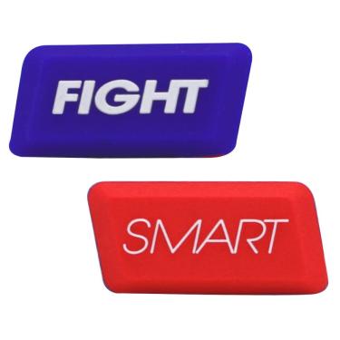 Imagem de Antivibrador Tecnifibre Spirit Fight Smart Com 02 Unidades Azul Vermelho e Branco