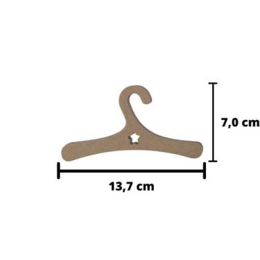 Imagem de Cabides para roupa de Boneca 24 unidades - Fábrica da Imaginação, Médi