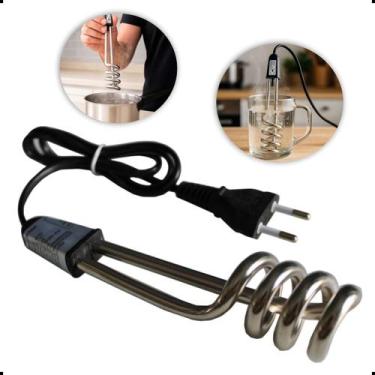 Imagem de Ebulidor Elétrico Rabo Quente Mergulhão 500W Aquecedor de agua Portáti